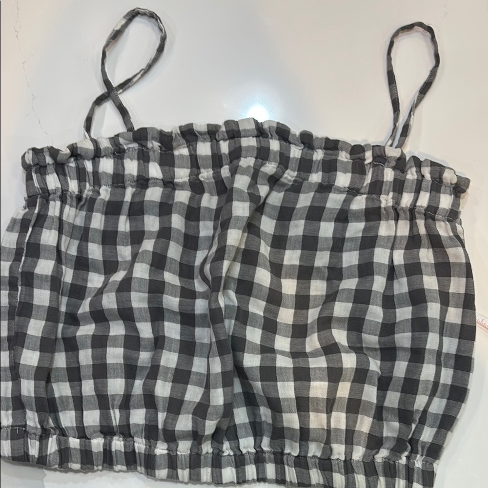 Jackson Rowe Black and White Gingham cami